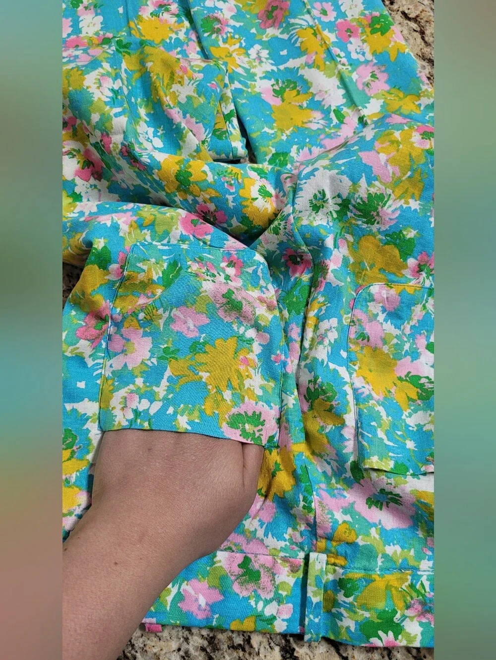 EUC | Zara Floral Lightweight Linen Blend Pants